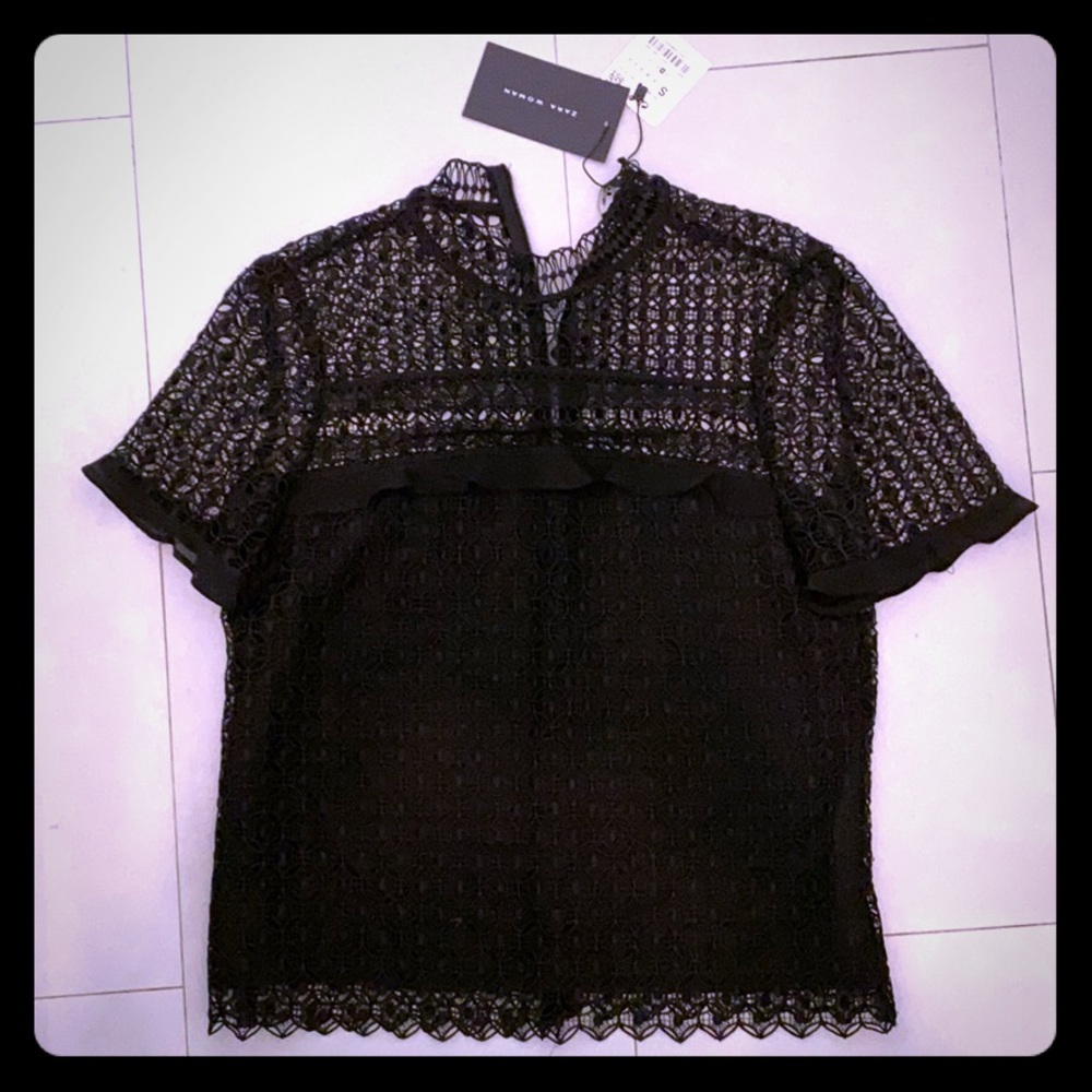 Zara Woman black blouse